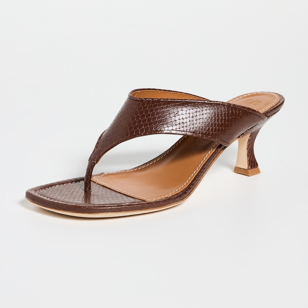 STAUD Natalia thong sandal kitten heel